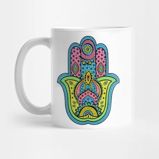 Hippie Love Hamsa (1) Mug